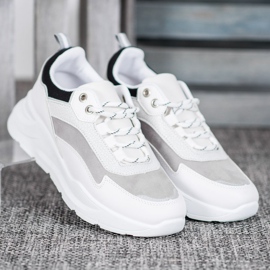 SHELOVET Baskets sur la plate-forme blanche le noir 1