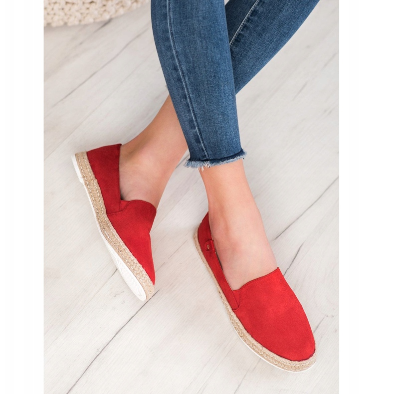 SHELOVET Espadrilles Rouges Classiques 1