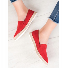 SHELOVET Espadrilles Rouges Classiques 5