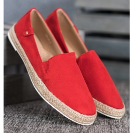 SHELOVET Espadrilles Rouges Classiques 3