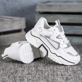 Weide Baskets à la mode avec maille blanche 3