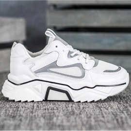 Weide Baskets à la mode avec maille blanche 4
