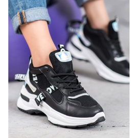 Weide Baskets à la mode avec inscriptions le noir 2