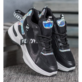 Weide Baskets à la mode avec inscriptions le noir 1