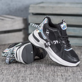 Weide Baskets à la mode avec inscriptions le noir 5