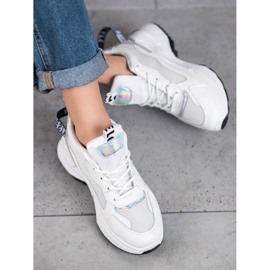 Weide Baskets à la mode avec inscriptions blanc 2