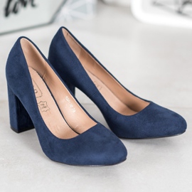 SHELOVET Escarpins classiques sur un pilier bleu 5