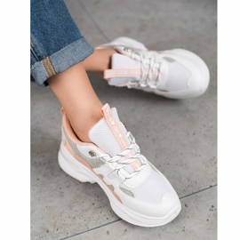 Weide Baskets d'amour à la mode blanc rose multicolore 1