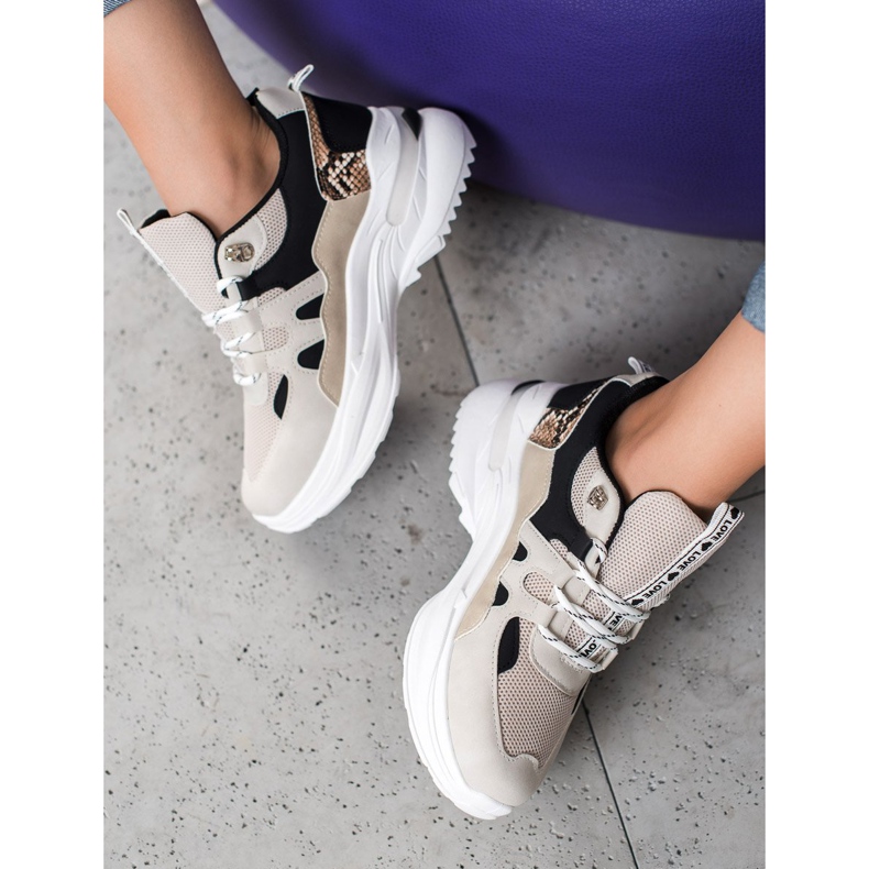 Weide Baskets d'amour à la mode brun le noir multicolore 1