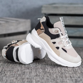 Weide Baskets d'amour à la mode brun le noir multicolore 3