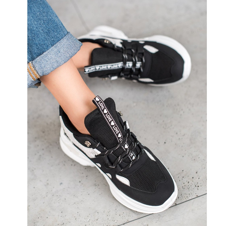 Weide Baskets d'amour à la mode le noir 1