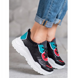 SHELOVET Baskets à la mode noir 1