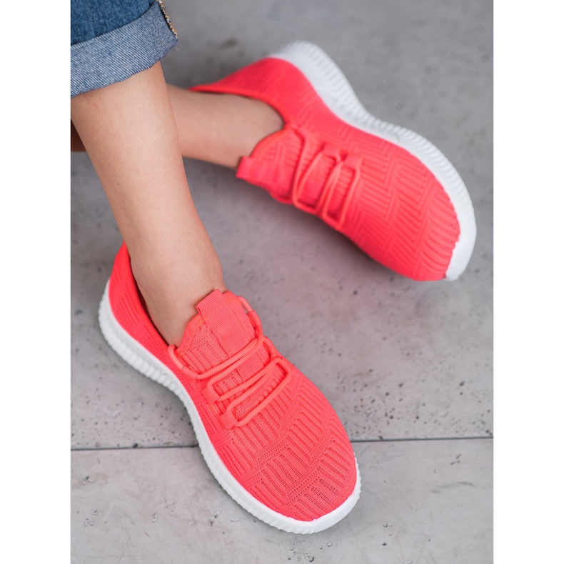 SHELOVET Chaussures textiles confortables rose 1