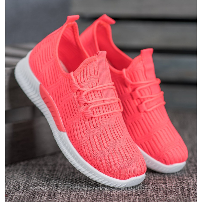 SHELOVET Chaussures textiles confortables rose 2