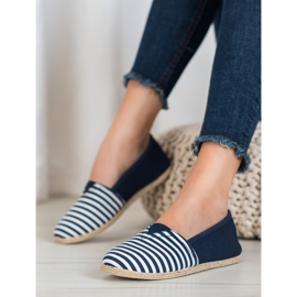 Mocassins rayés MCKEYLOR bleu 1