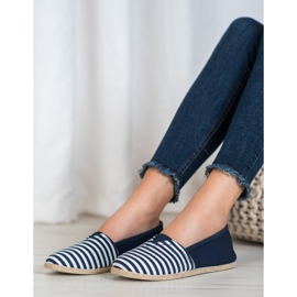 Mocassins rayés MCKEYLOR bleu 2