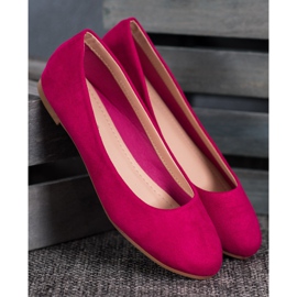 Best Shoes Ballerines en daim violet 3