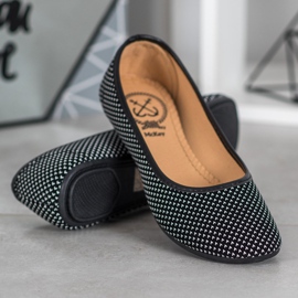 McKey Ballerine En Coeurs blanche le noir 4