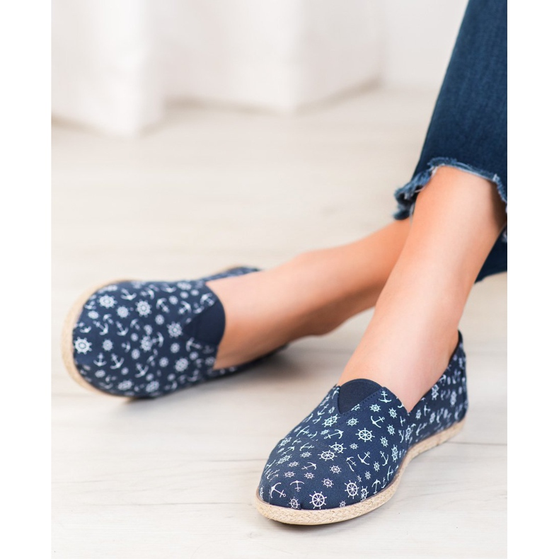 McKey Slipons Avec Motif Marin bleu 1