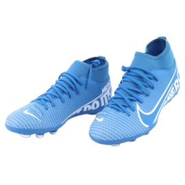 Chaussures de football Nike Mercurial Superfly 7 Club FG / MG Jr AT8150-414 bleu 2