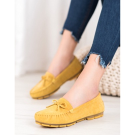 Filippo Mocassins en cuir jaune 4