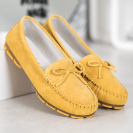 Filippo Mocassins en cuir jaune 3