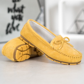 Filippo Mocassins en cuir jaune 2