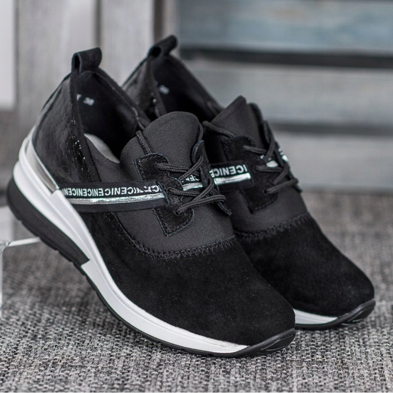 Filippo Baskets en cuir Nice noir 1