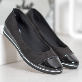 McKey Ballerines En Daim Sur Compensée le noir 3