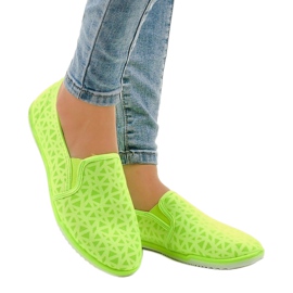Baskets à enfiler vertes HB-5 Lycra 1