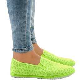Baskets à enfiler vertes HB-5 Lycra 2