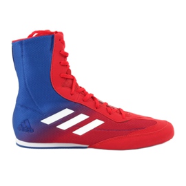 Chaussures de boxe adidas Box Hog Plus bleu-rouge 1 Chaussures de boxe adidas Box Hog Plus bleu-rouge 1