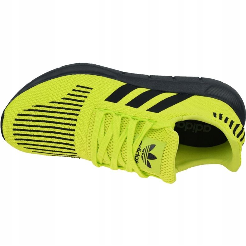 Chaussures Adidas Swift Run EE6797 noir vert 2