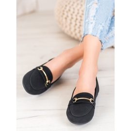 Nio Nio Mocassins élégants avec cuir écologique le noir 1 Nio Nio Mocassins élégants avec cuir écologique le noir 1