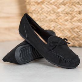 SHELOVET Mocassins décontractés avec un nœud le noir jaune 4