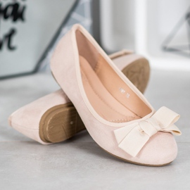 Clowse Ballerines élégantes avec un nœud brun 1