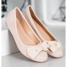 Clowse Ballerines élégantes avec un nœud brun 4