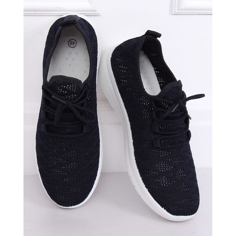 BB76 Chaussures de sport bleu marine marine jaune 2