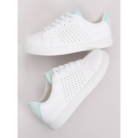 Baskets femme blanches WB807 WHITE / L.BLUE 1