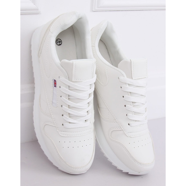 Chaussures de sport pour femmes blanches BK938 Blanc 1 Chaussures de sport pour femmes blanches BK938 Blanc 1