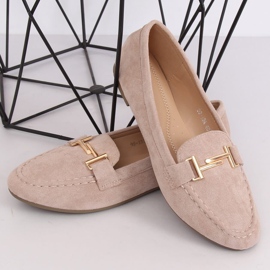 Mocassins femme beige 99-13A Beige brun jaune 2
