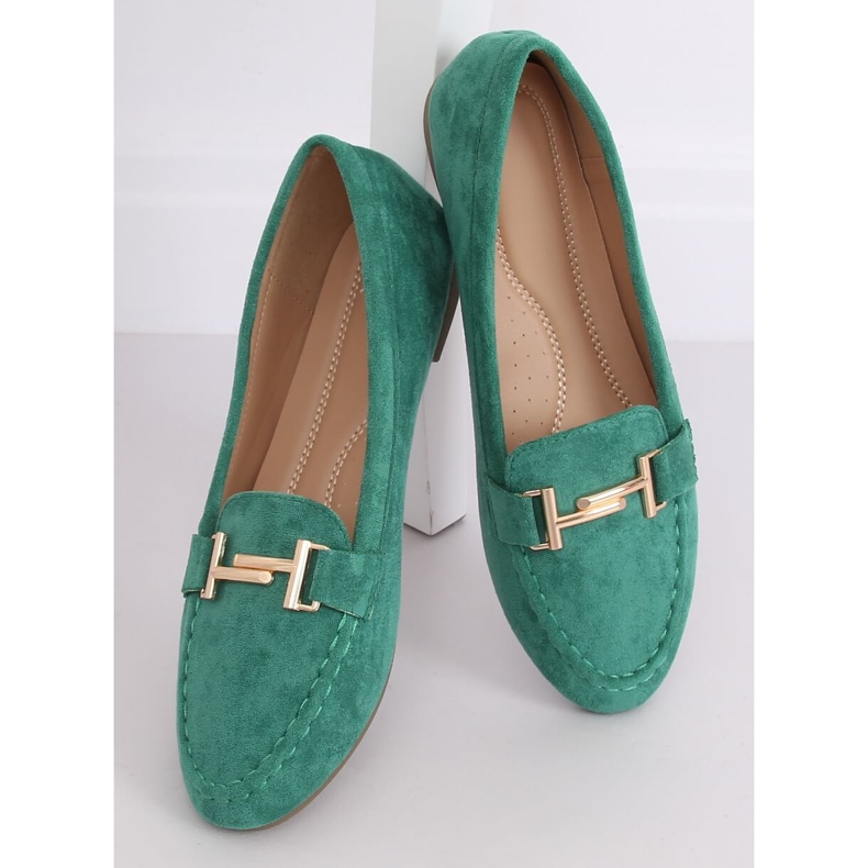 Vert Mocassins Femme 99-13A Vert 2
