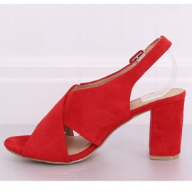 Sandales à talons rouges F1827 Rouge 2
