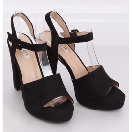 Sandales à talons noires 9R16 Noir le noir 2