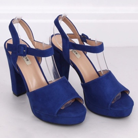 Sandales à talons 9R16 Bleu bleu marin multicolore 1