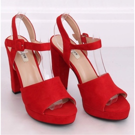 Sandales à talons rouges 9R16 Rouge 1