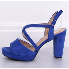 Sandales à talons hauts cobalt 9272 Azul bleu marin multicolore 1