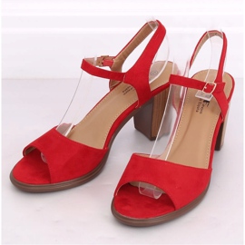 Sandales à talons rouges 660-6 Rouge 1