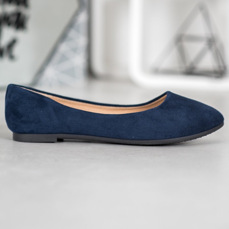 Ballerines classiques en daim VINCEZA bleu 1