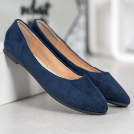 Ballerines classiques en daim VINCEZA bleu 5